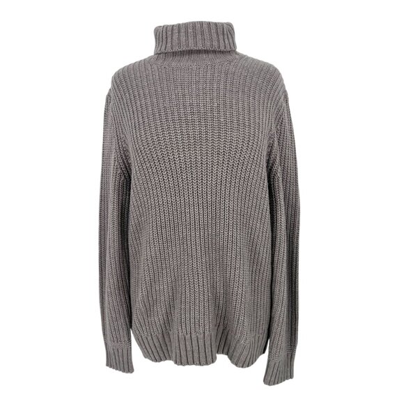 Bershka Chunky Turtleneck Sweater Gray Size Medium NWOT - Picture 1 of 10